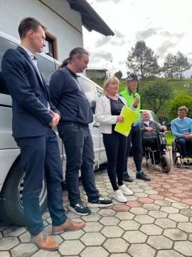 Župan Marko Šantej in krajani